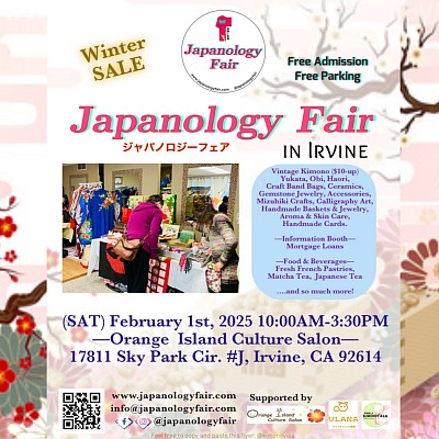 Japanology Fair in Irvine SAT 02/01/2025