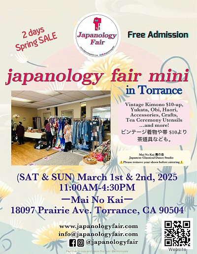 japanology fair in Torrance SAT & SUN 03/01-02/2025