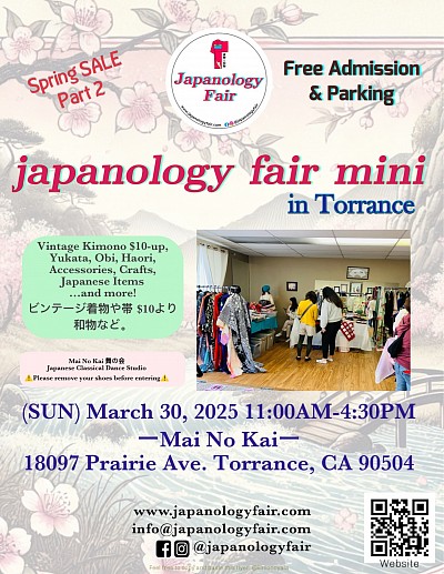 SUN 03/30/2025 japanology fair in Torrance