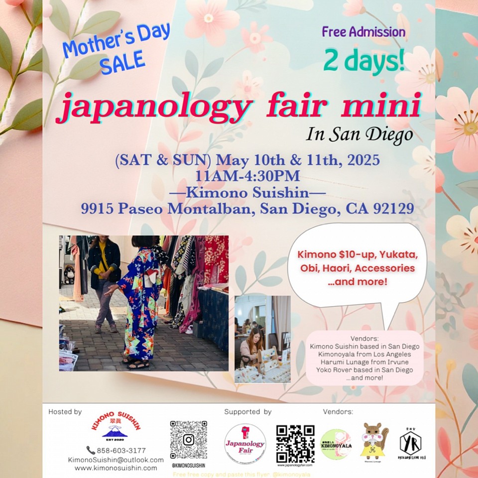 SAT & SUN 05/10-11/2025 japanology fair mini