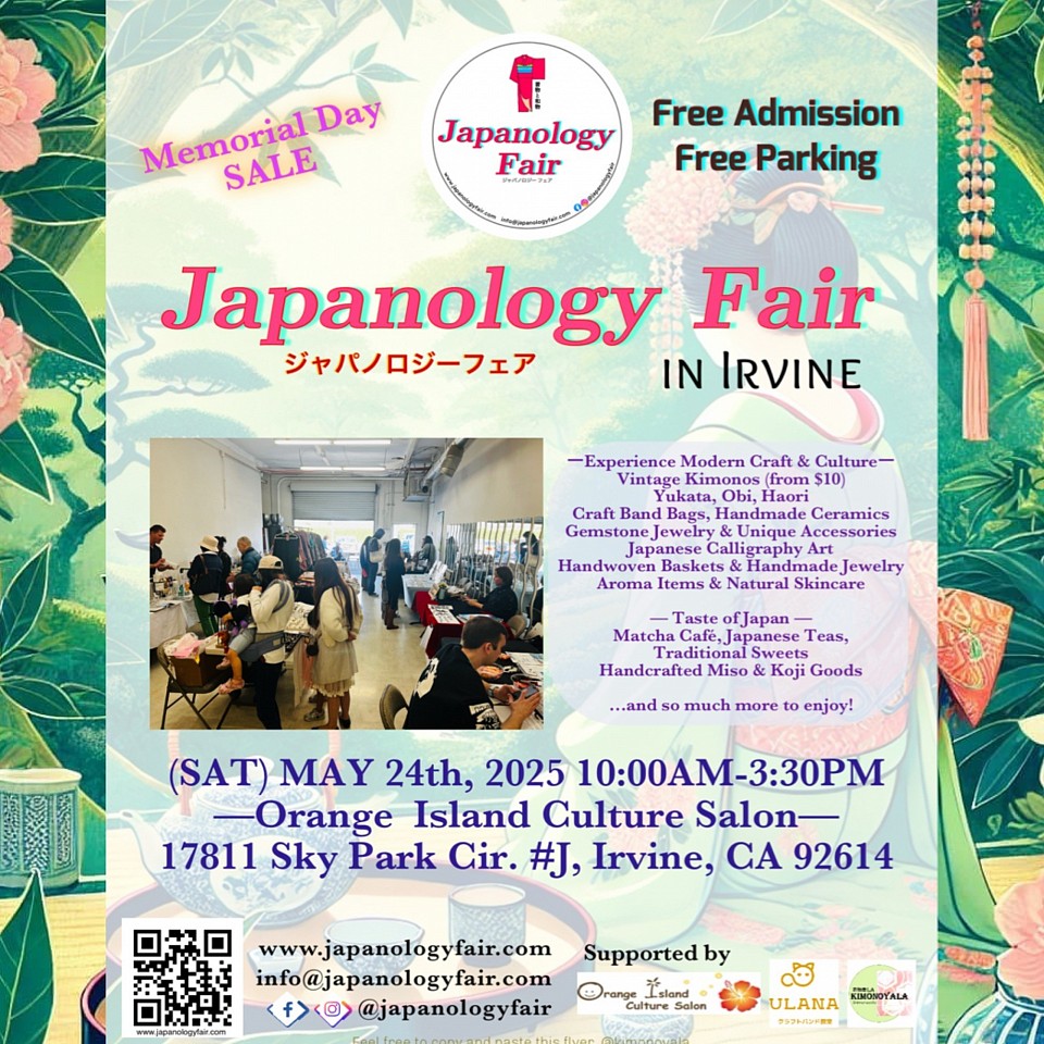 SAT 05/24/2025 Japanology Fair in Irvine