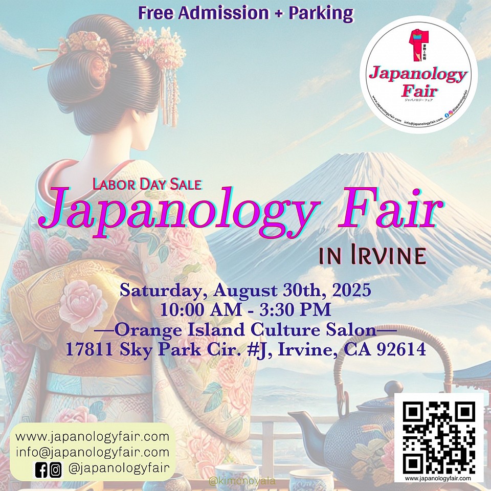 SAT 08/30/2025 Japanology Fair in Irvine