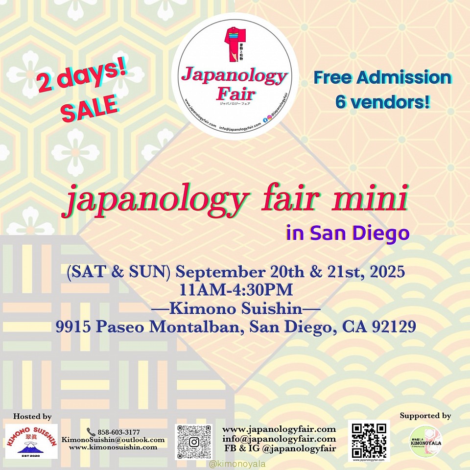 SAT & SUN 09/20-21/2025 japanology fair mini in San Diego
