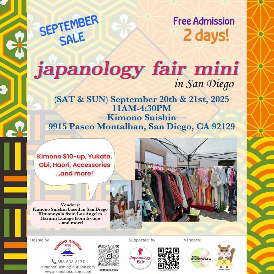 SAT & SUN 09/20-21/2025 japanology fair mini in San Diego