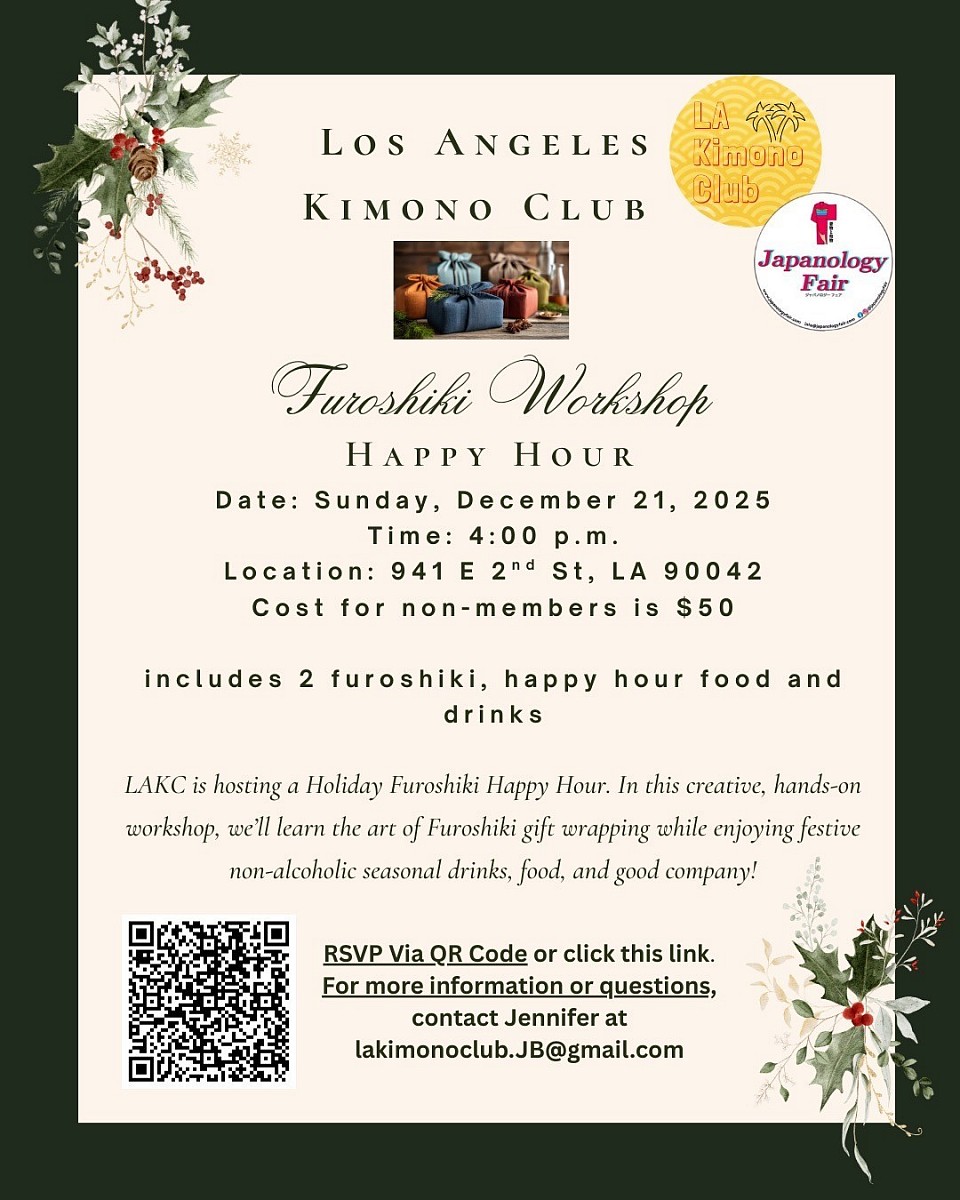LA Kimono Club Furoshiki Happy Hour