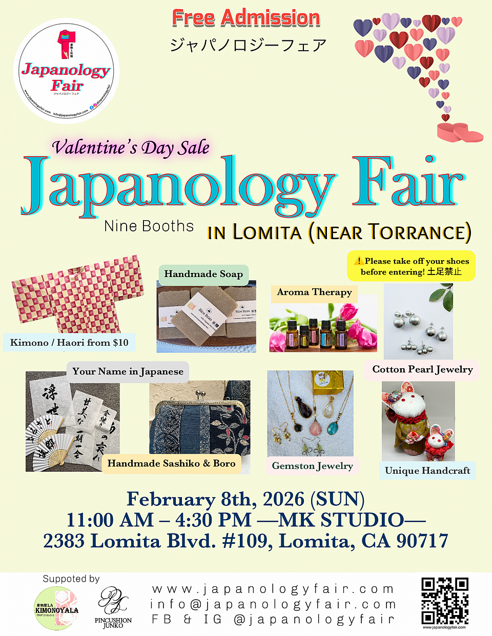 SUN 02/08/2026 Japanology Fair in Lomita, CA
